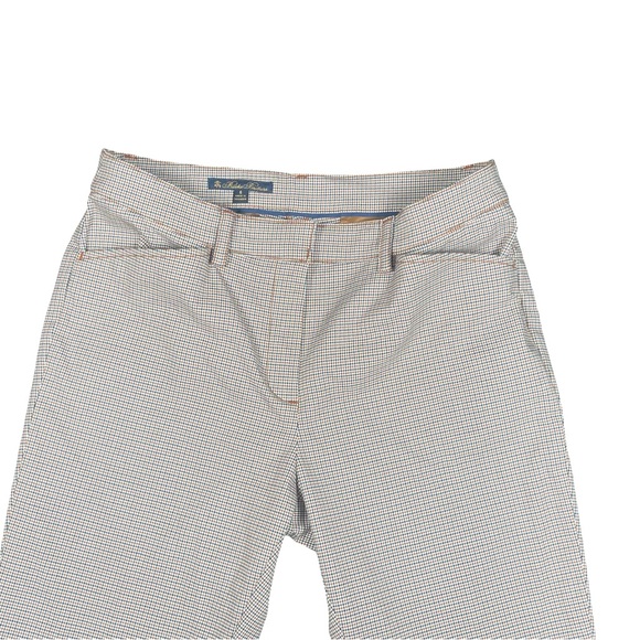 Brooks Brothers Women’s Straight Leg Dress Pant Mid Rise Camel Brown Hounds Sz6 - Picture 6 of 9